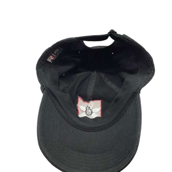 New Richardson State of Ohio Buckeye R55 Black Adjustable Hat Embroidered NWT - Picture 3 of 7